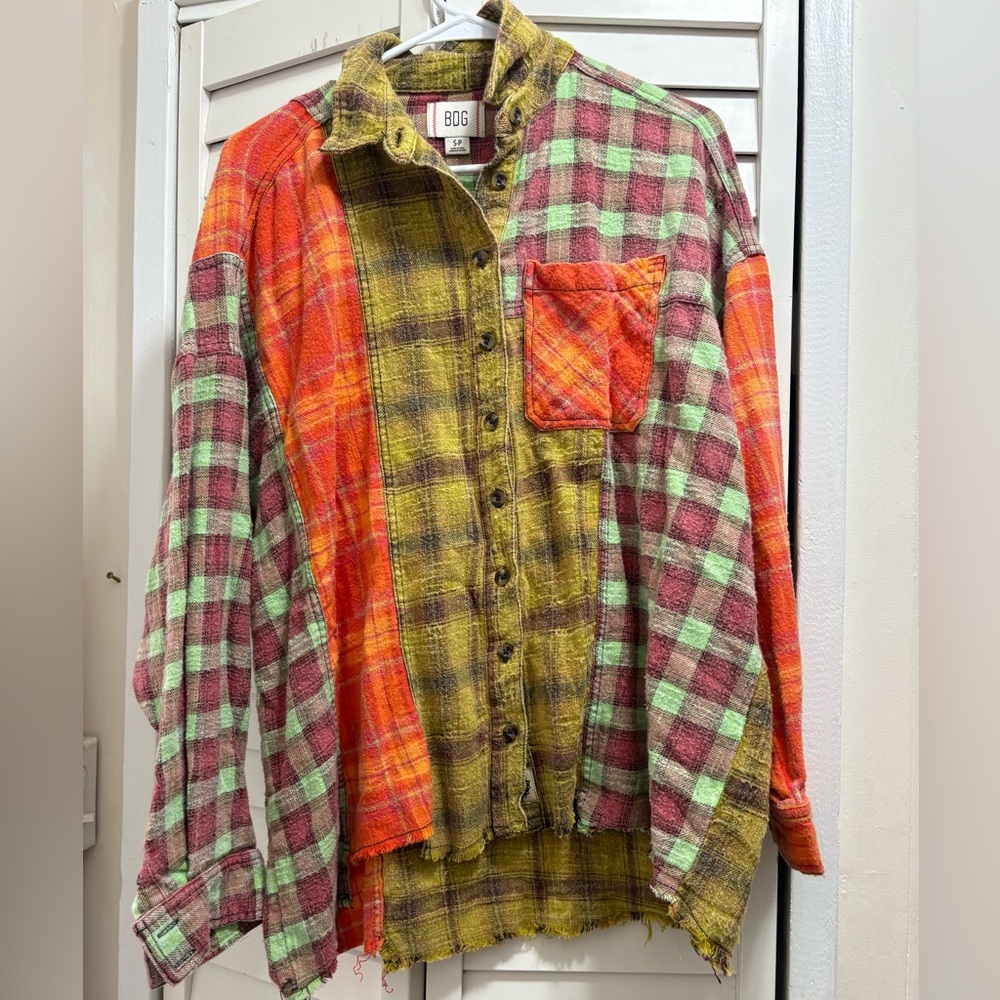 Urban Outfitters Multicolor Plaid Button-Down Shirt